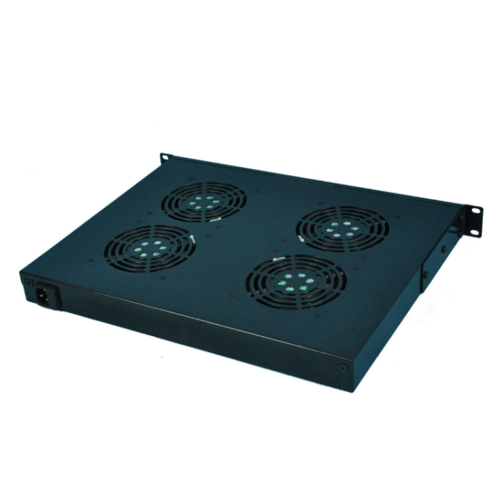 Kimex 110-0174 - 4 Fan Unit for 19" 1U Rack and Patch Bay