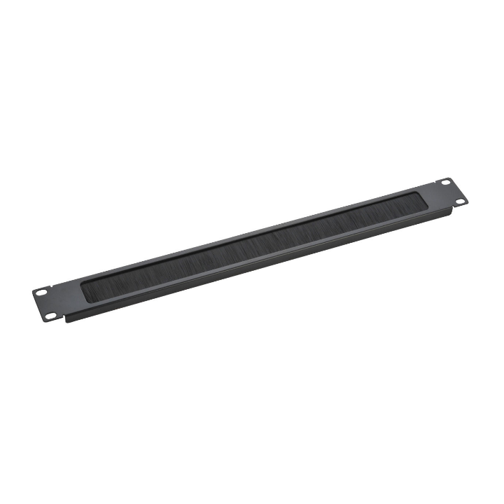 Kimex 110-0187 - Brushed Cable Management Strip for 19" 1U Rack