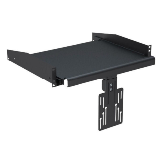 Kimex 110-0198 - Sliding Shelf With Screen Fixing for Rack and 19" 2U Bay