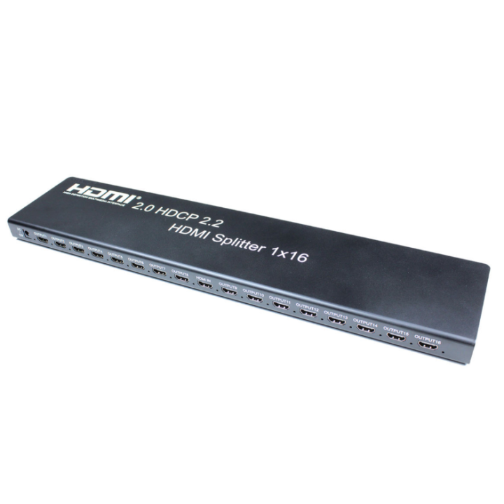 Kimex 130-2016 - Splitter HDMI2.0 & HDCP2.2 1 Input-16 Outputs EDID RS232 4K60HZ