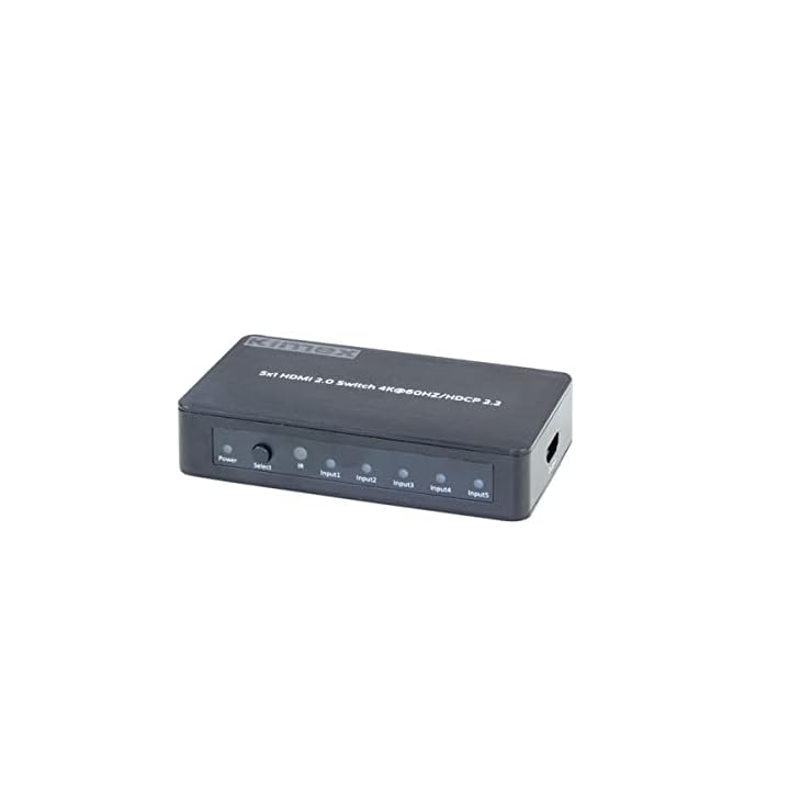Kimex 131-2051 - Switcher 5 Inputs- 1 Output HDMI2.0 HDCP2.2 4K60HZ