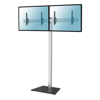 Kimex 031-1213K1 - Floor Stand for 2 TV Screens 43" - 49" Height 240cm to be Placed, Tilting