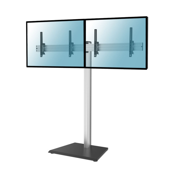 Kimex 031-1222K1 - Floor Stand for 2 TV Screens 50" - 55" Height 175cm to Be Placed, Tilting