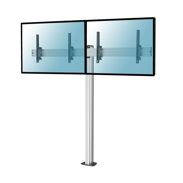 Kimex 031-1222K3 - Floor Stand for 2 TV Screens 50" - 55" Height 175cm to Screw, Tilt