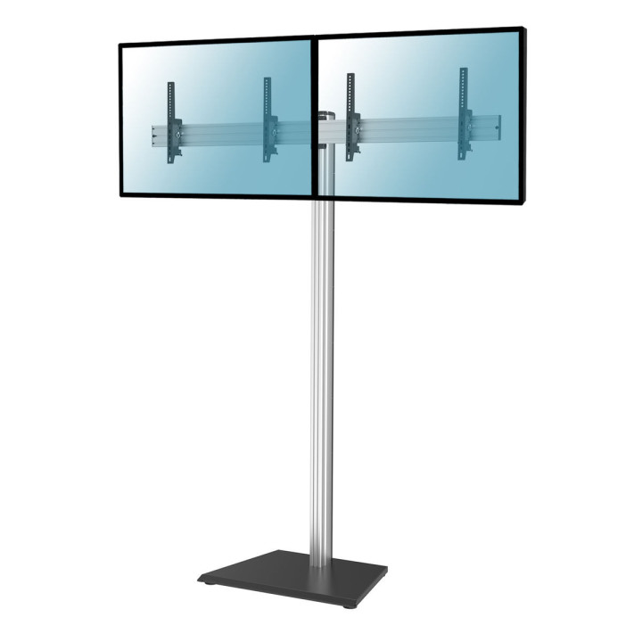 Kimex 031-1223K1 - Floor Stand for 2 TV Screens 50" - 55" Height 240cm to Be Placed, Tilting
