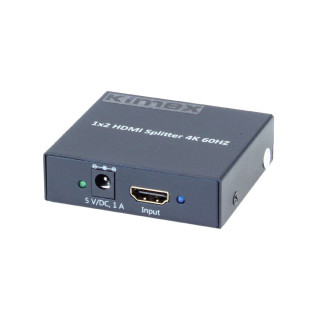 Kimex 130-2102 - HDMI2.0 & HDCP2.2 splitter 1 input-2 outputs 4K60Hz
