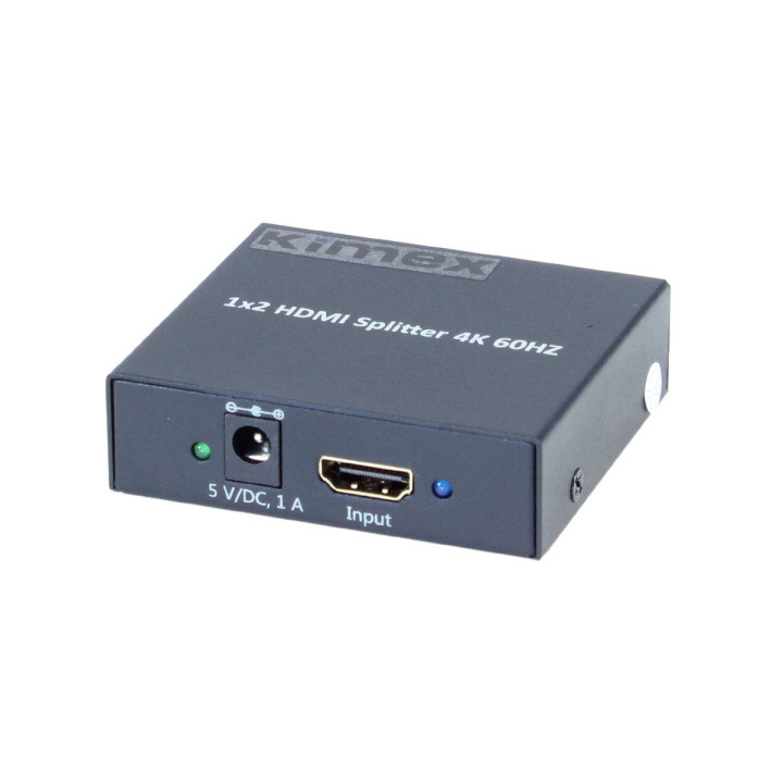 Kimex 130-2102 - HDMI2.0 & HDCP2.2 splitter 1 input-2 outputs 4K60Hz