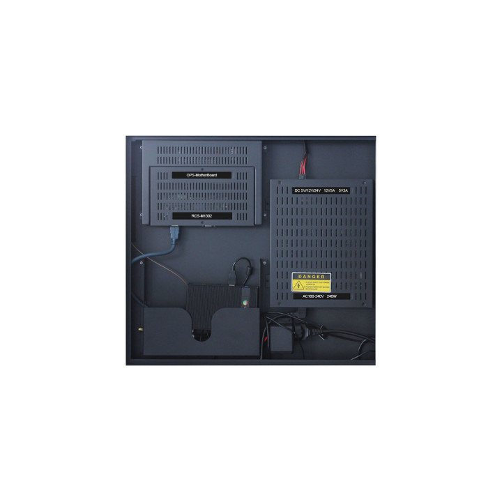 Kimex 161-4300TF - Video Totem 43" FULL HD 500 cd 24/7 Indoor Touch + Flightcase