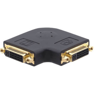 Kramer AD-DF/DF/RA-FLAT - DVI-I (F) to DVI-I (F) Flat Right-Angled Gender Changer
