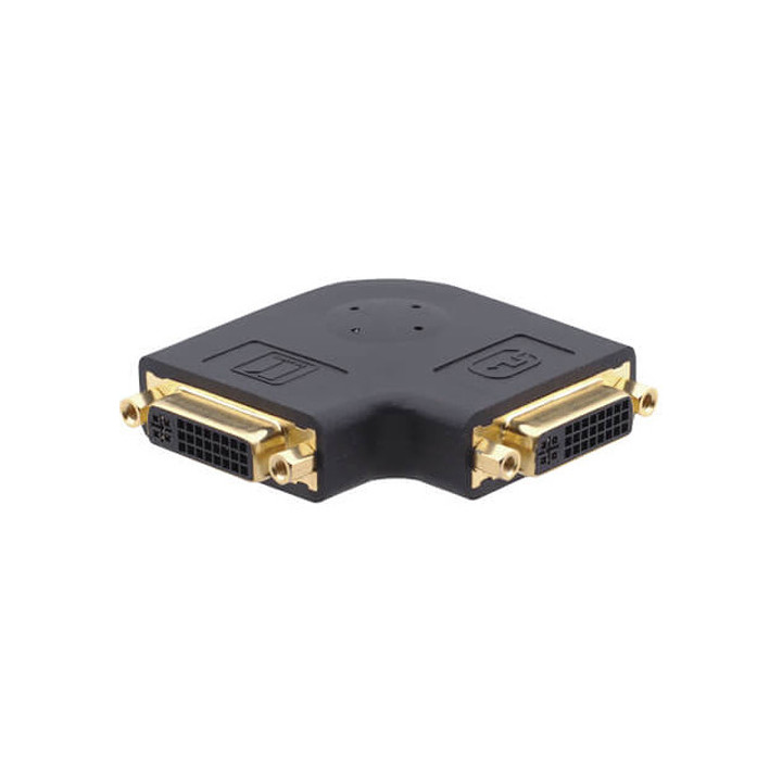 Kramer AD-DF/DF/RA-FLAT - DVI-I (F) to DVI-I (F) Flat Right-Angled Gender Changer