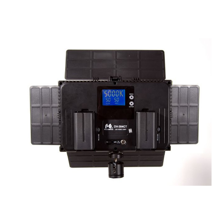 Falcon Eyes 2905977 - Bi-Color LED Lamp Set Dimmable DV-384CT-K2 including Battery