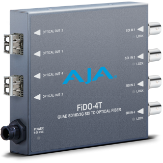 AJA FiDO-4T-R0 - 4-channel 3G-SDI to Optical Fiber-LC fiber connectors