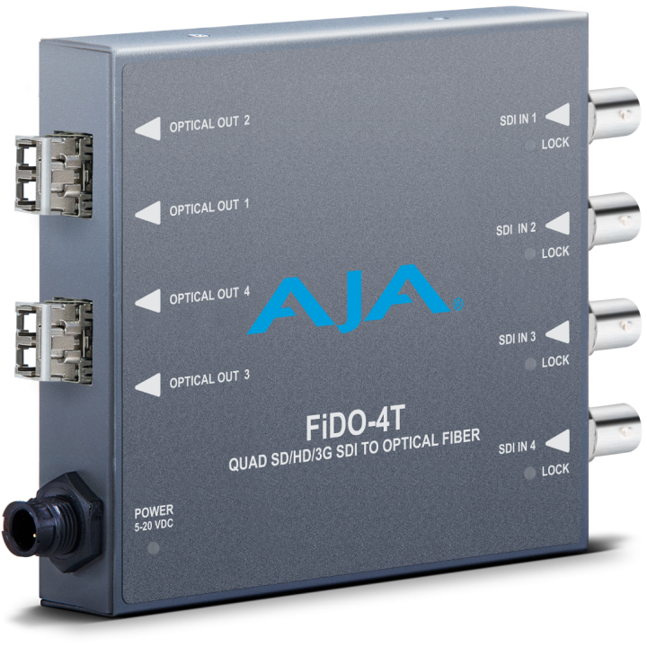 AJA FiDO-4T-R0 - 4-channel 3G-SDI to Optical Fiber-LC fiber connectors