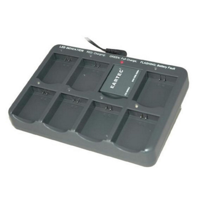 Eartec CHLX8E - 8 Battery Multi-port Charging Base w/ adapter