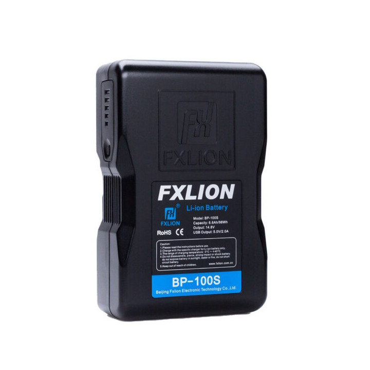 FXLION BP-100S - FX Cool Black V-lock battery 14.8V, 6.6AH, 100WH