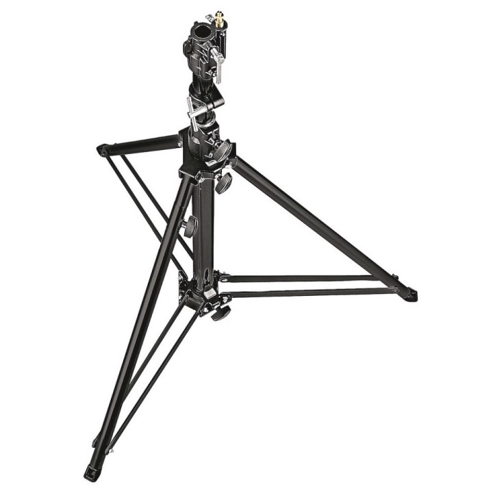 Manfrotto 070BU - Follow Spot Stand with Leveling Leg (Black, 4.8')