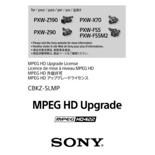 Sony CBKZ-SLMP - MPEG HD upgrade for the PXW-X70