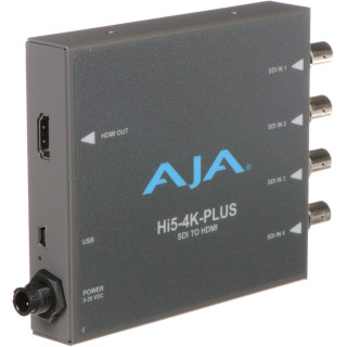 AJA Hi5-4K-Plus - 4K/UltraHD 4 x 3G-SDI to 4K HDMI 2.0 with 60p support