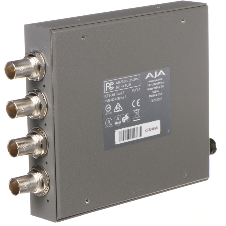 AJA Hi5-4K-Plus - 4K/UltraHD 4 x 3G-SDI to 4K HDMI 2.0 with 60p support