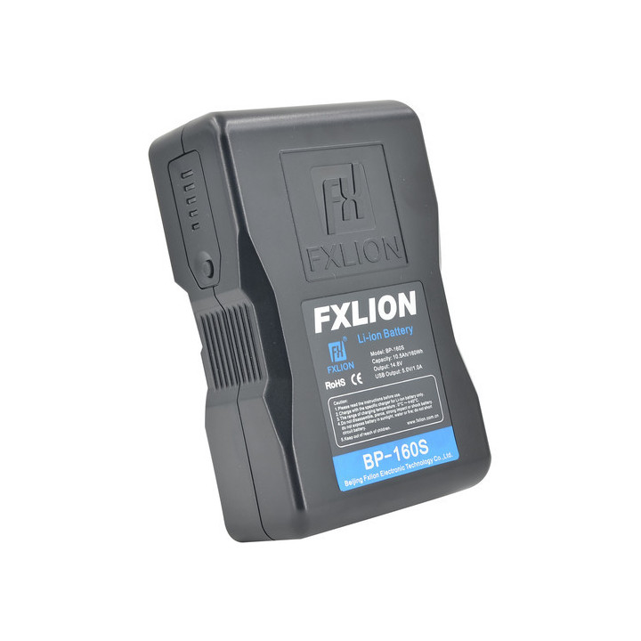 FXLION BP-160S - FX Cool Black V-lock battery 14.8V, 10.5AH, 160WH