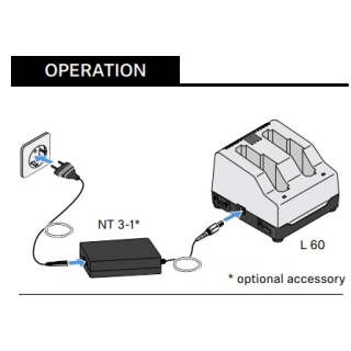 Sennheiser L-60 - Battery Charger for 2x BA 60 / BA 61