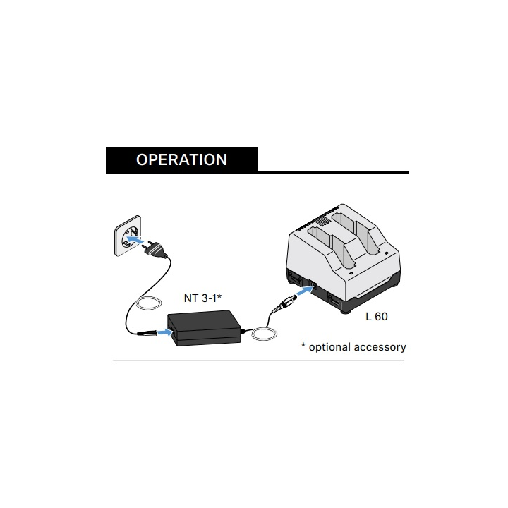 Sennheiser L-60 - Battery Charger for 2x BA 60 / BA 61