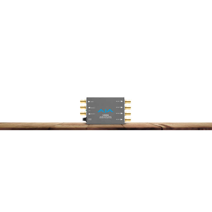 AJA 12GDA-R0 - 1x6 12G HD/SD SDI Reclocking Distribution Amplifier