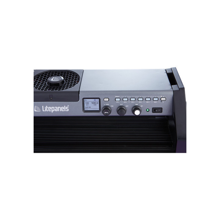 Litepanels 940-1411 - Gemini 2x1 Soft Panel - Bare Ends - Pole Operated Yoke