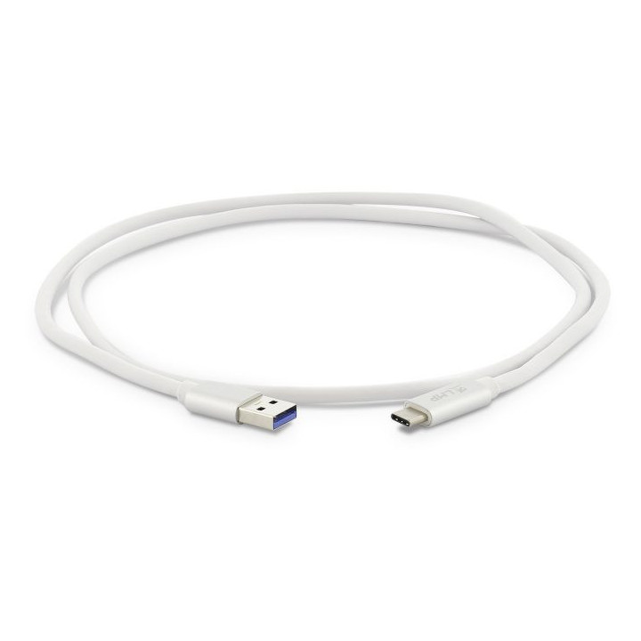 LMP USB-C USB-A-si - USB-C (m) to USB-A (m) Cabel, 1 m, silver