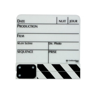 Cineboutique A-CLAPBLAPM - White Clapboard - Small size 190 X 145mm
