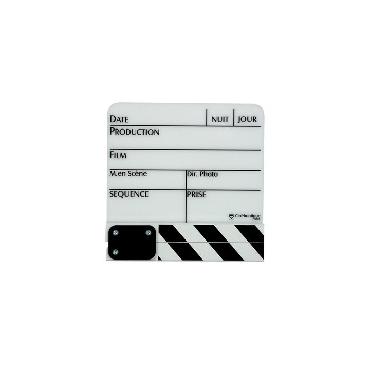 Cineboutique A-CLAPBLAPM - White Clapboard - Small size 190 X 145mm