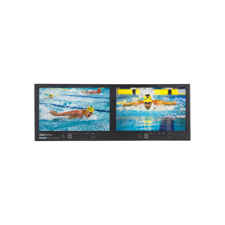 Datavideo 2100-0102 - TLM-102 - 10.1 inches 4RU Rack mount Dual monitors