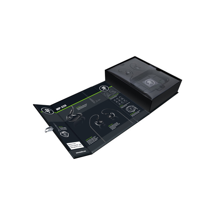 Mackie MP-220 - Dual Dynamic Driver In-Ear Headphones