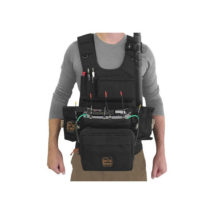 Portabrace ATV-F4 - Audio Tactical Vest, Black