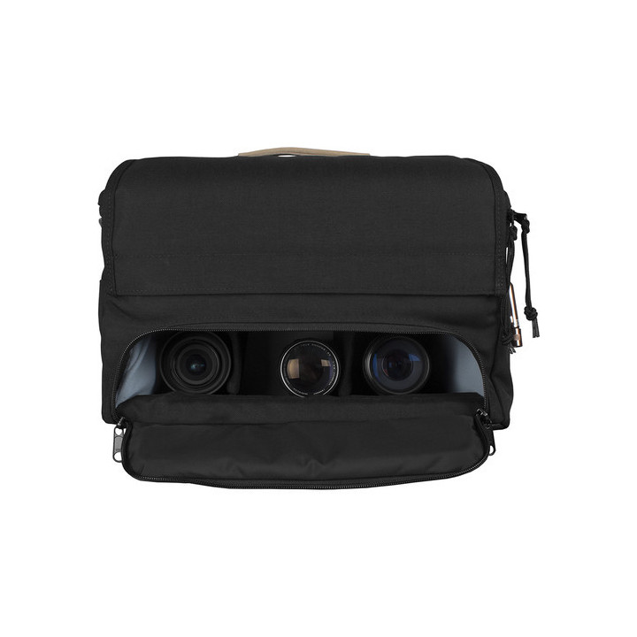 Portabrace MS-GH5 - Messenger Style Camera Bag, Black