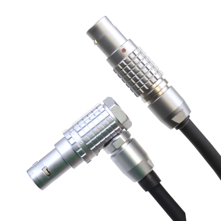 Hawkwoods L1B.6M-30-L1B.6FR - Lemo 1B 6pin - Lemo 6pin R/A (RED Cameras) 30cm (LA-102)