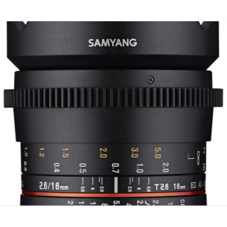 Samyang F1313608101 - 16mm T2.6 Samsung NX