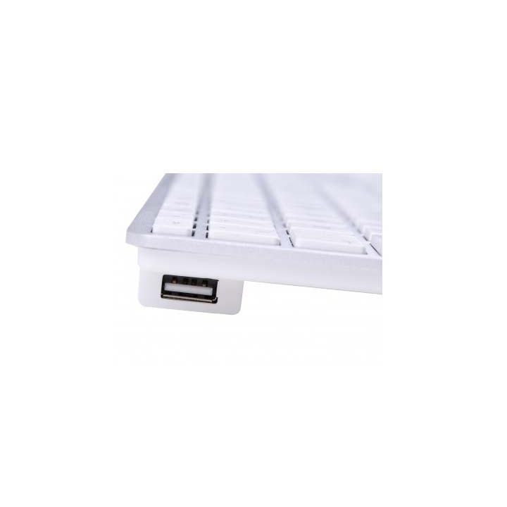 LMP KB-ZA-si - USB keyboard KB-1243 with number block, silver