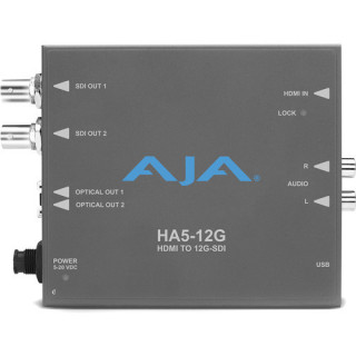 AJA HA5-12G-R0 - HDMI 2.0 to 12G-SDI Conversion