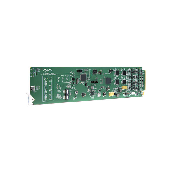 AJA OG-3G-AMA - 3G-SDI 4-Ch Analog Audio Embedder/Disembedder, balance XLR, DashBoard Support