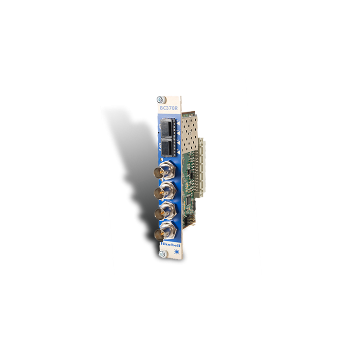 Bluebell BC370R/S - Singlemode Quad Channel 3G/SDI Fibre Optic Receiver Card
