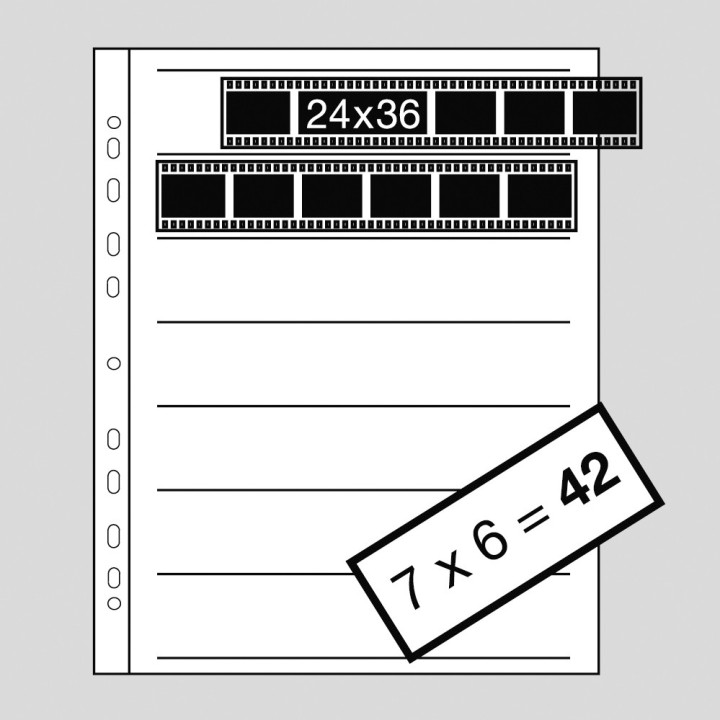 Kaiser K2515 - Negative Filing Sheets for 35 mm film