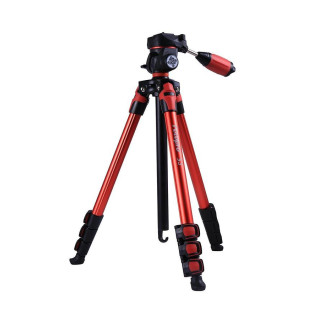 FotoPro S3 - Aluminum Standard Tripod (red)