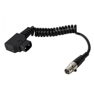 Private Label PRL-D-Tap-C-W911 - D-Tap to Mini XLR-4 Power Cable Coil 23" /60cm