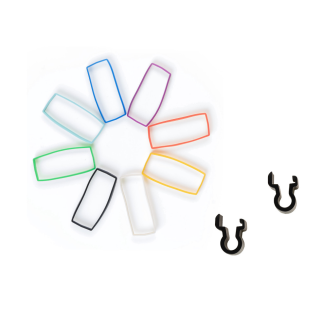 Tentacle A10 - SYNC E Silicone Bands RAINBOW SET and Clamps