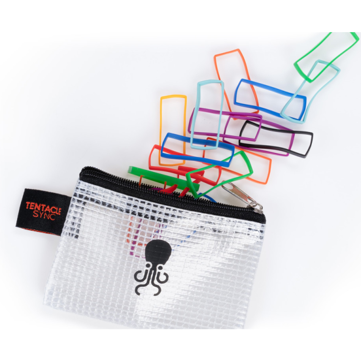 Tentacle A10 - SYNC E Silicone Bands RAINBOW SET and Clamps
