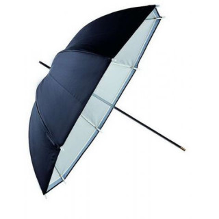 Falcon Eyes 295430 - Umbrella URN-48TSB1 Transparent White + Silver/Black Cover 122 cm