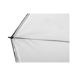 Falcon Eyes 295440 - Jumbo Umbrella URN-T86TSB1 Transparent White + Silver/Black Cover 216 cm