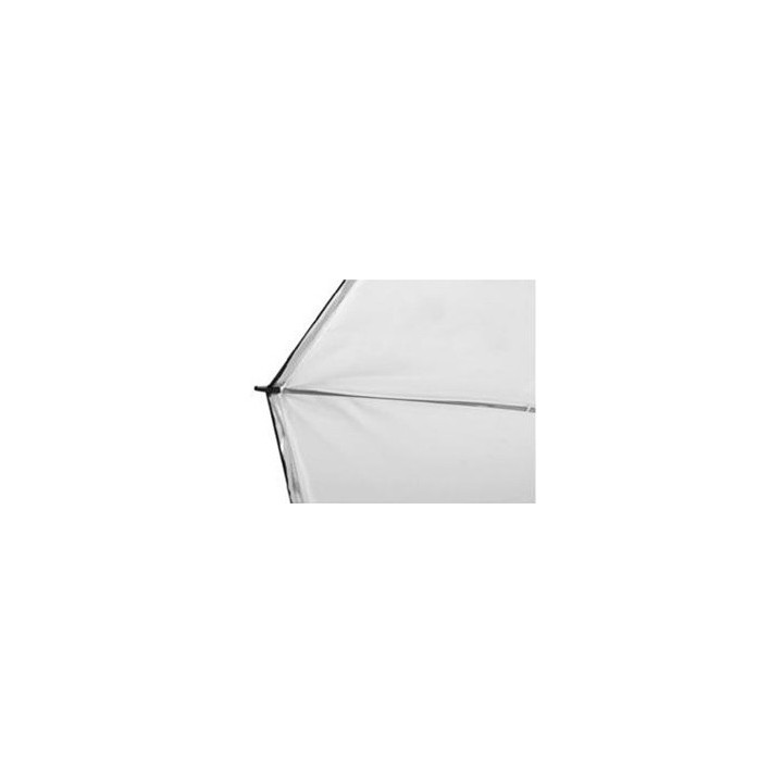Falcon Eyes 295440 - Jumbo Umbrella URN-T86TSB1 Transparent White + Silver/Black Cover 216 cm