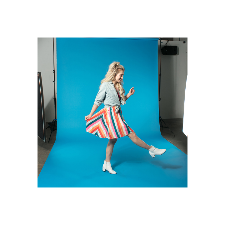 Falcon Eyes 585061 - Superior Background Paper 61 Blue Lake 1.35 x 11